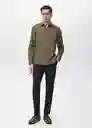 Camisa Play Khaki Talla M Hombre Mango