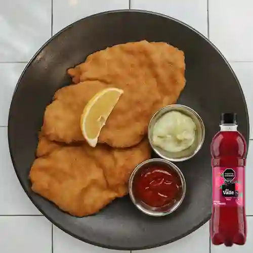 Combo Chuleta de Cerdo Personal +Del Valle Mora 500ml