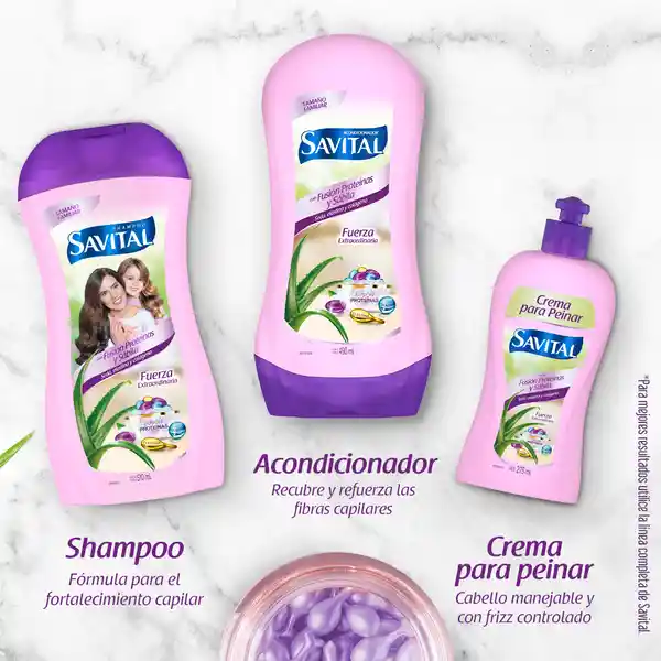 Savital Shampoo Acondicionador Fusión Proteínas y Sábila