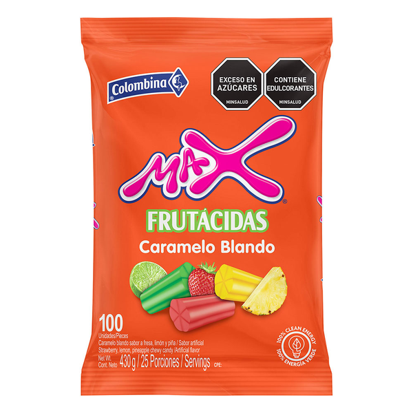 Max Caramelo Blando Sabor A Frutas Frutácidas Precio Rappi 0768