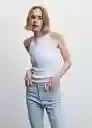 Pantalón Jean Soho Tejano Claro Talla 32 Mujer Mango