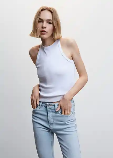 Pantalón Jean Soho Tejano Claro Talla 32 Mujer Mango