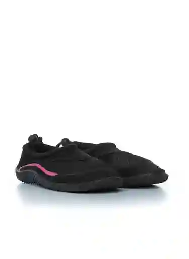 People Zapatos Aquashoes Para Mujer Color Negro / Fucsia Talla 38