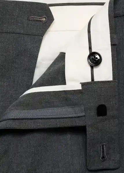 Pantalón Monaco Gris Talla 44 Hombre Mango