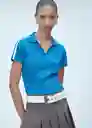 Polo Sport Azul Talla L Mujer Mango