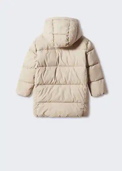 Abrigo Anorak Amerlong Vainilla Talla 09 Niños Mango