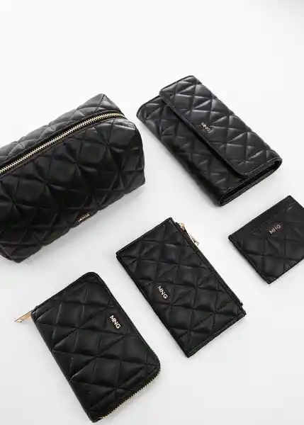 Monedero g Quark Negro Talla 99 Mujer Mango