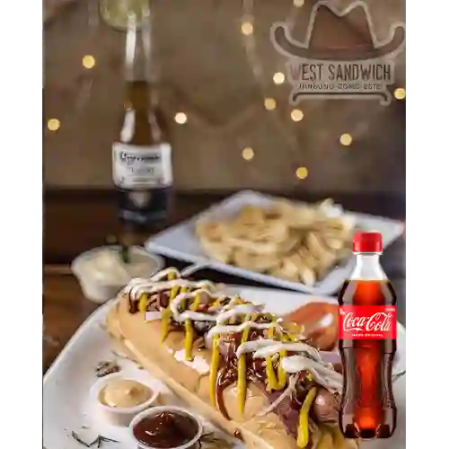 Perro Americano + Coca Cola Original 400 ml