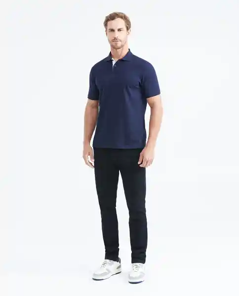 Camiseta Polo Knob Details Azul Dark Ultraoscuro XXL Chevignon