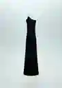 Vestido Megan Negro Talla L Mujer Mango