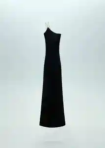 Vestido Megan Negro Talla L Mujer Mango