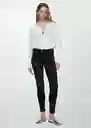 Jean Pushup Tejano Negro Talla 32 Mujer Mango