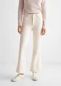 Jean Flare Cut Beige Talla 18 Teen Niñas Mango