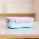 Contenedor Para Alimentos Serie Dreamy Morado y Azul Miniso