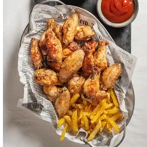Combo 18 Alitas + Papas a la Francesa