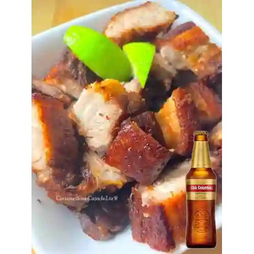 Combo Chicharrón + Club col. Dorada Bot. 330ml