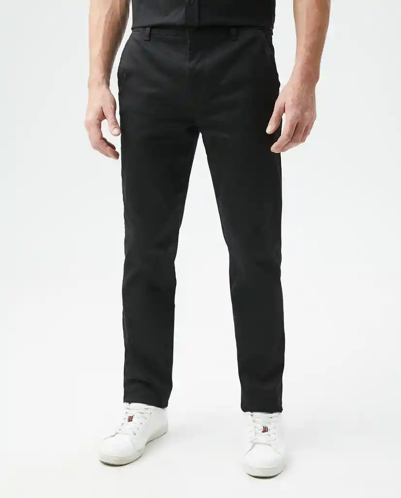 Pantalon Khakis Portland Negro Sombrío Ultraoscuro Talla 36 Hombre Chevignon