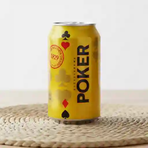 Cerveza poker lata 330 ml