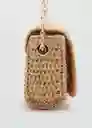 Bolso P Espiga Beige Talla 99 Mujer Mango