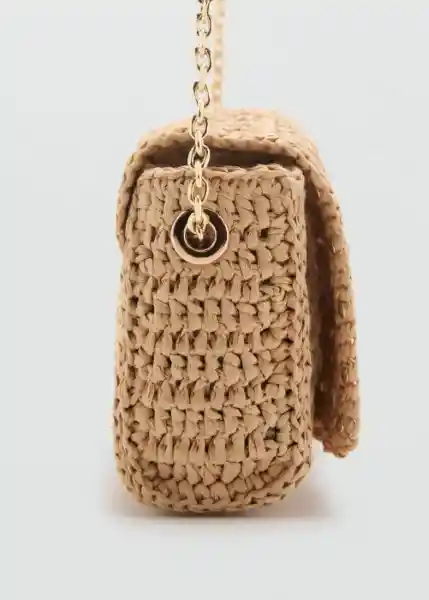 Bolso P Espiga Beige Talla 99 Mujer Mango