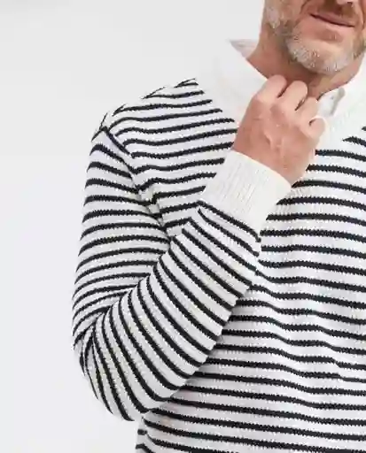 Suéter Tejido Retro Azul Marino Ultraoscuro Talla XL Chevignon
