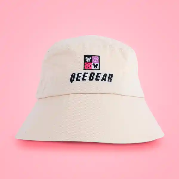 Sombrero de Cubo Qee Bear Beige Miniso