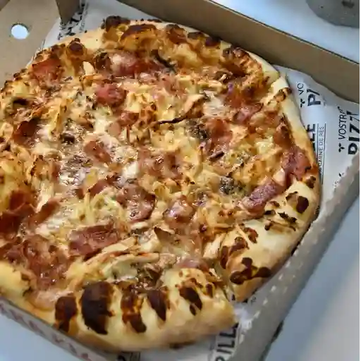 Pizza personal carbonara