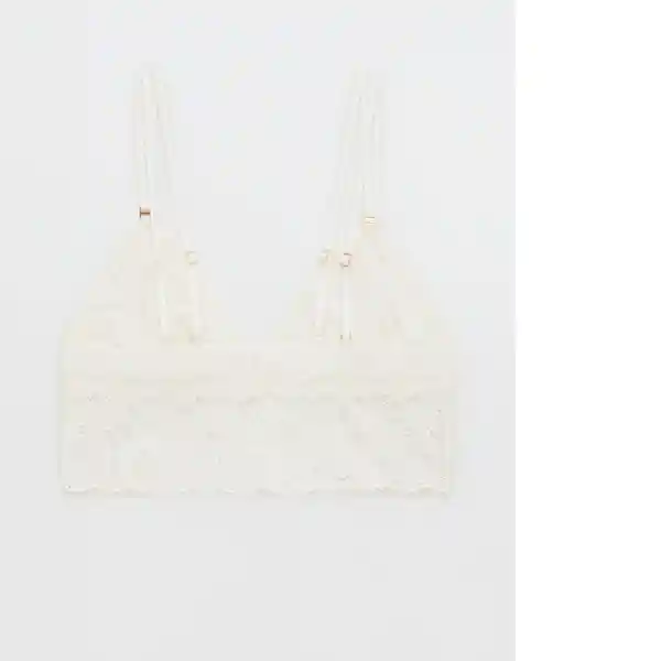 Bralette Blanco Talla: SMALL American Eagle