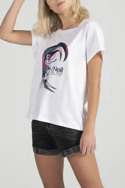 ONeill Camiseta Classic Original Femenino Blanco Talla L