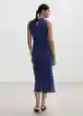 Vestido Gracy2 Azul Talla S Mujer Mango