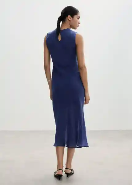 Vestido Gracy2 Azul Talla S Mujer Mango