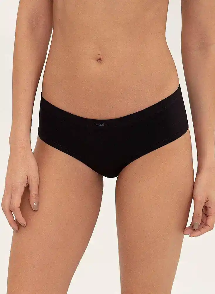 Panty Cachetero Mujer L - Negro7118