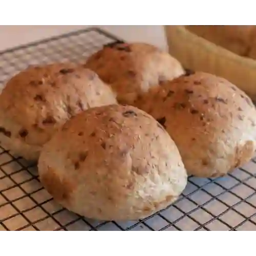 Mogollas de Pan Integral con Pasas