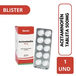 Genfar Acetaminofén Blister (500 mg)