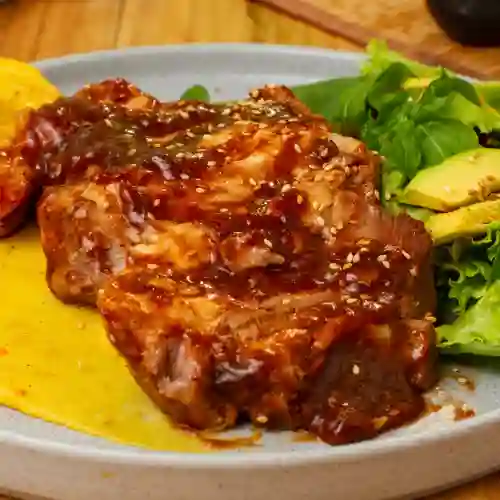 Costillas de Cerdo en Salsa Bbq.