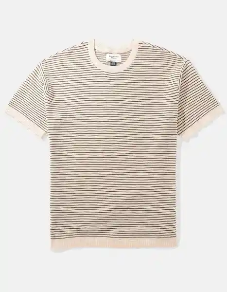 Suéter Hombre Tejido Beige Talla X-LARGE 1855300 American Eagle