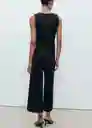 Enterizo Mono Twist2 Negro Talla S Mujer Mango