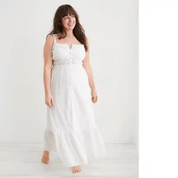 Vestido Blanco Aerie Talla Large American Eagle