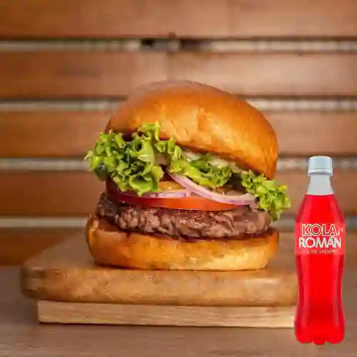Combo Hamburguesa Sencilla + Kola Roman 300 ml