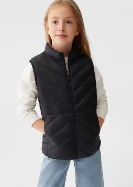 Chaleco Lightv5 Negro Talla 12 Niña Mango