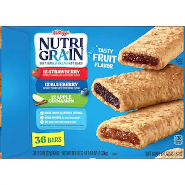 Kelloggs Barras Integrales y Fruta Real Nutri Grain