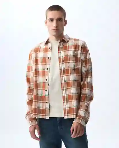 Camisa Hombre Naranja Talla XL 811G503_NAR171147 Americanino