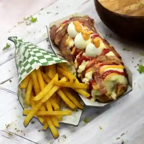 Hot Dog Especial con Papas