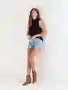 blusa tejido manga sisa negro puro ultra oscuro talla s mujer Naf-Naf