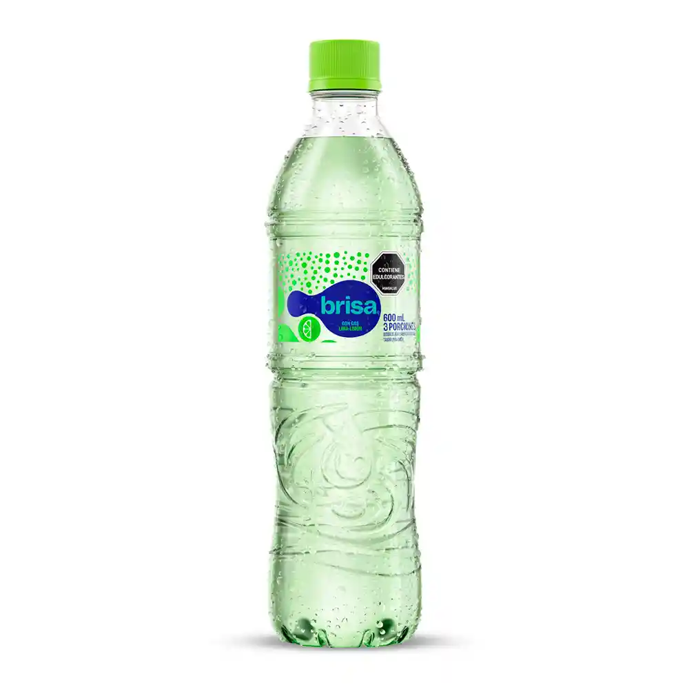 Brisa Agua Saborizada Con Gas Lima Limón 600 mL