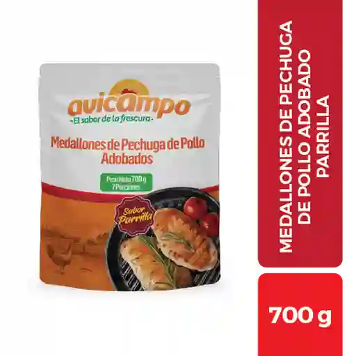 Avicampo Medallón de Pechuga Adobados Parrilla