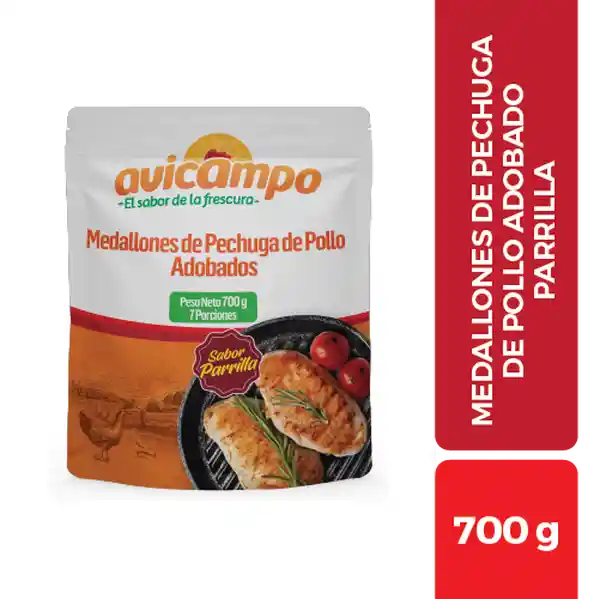 Avicampo Medallón de Pechuga Adobados Parrilla