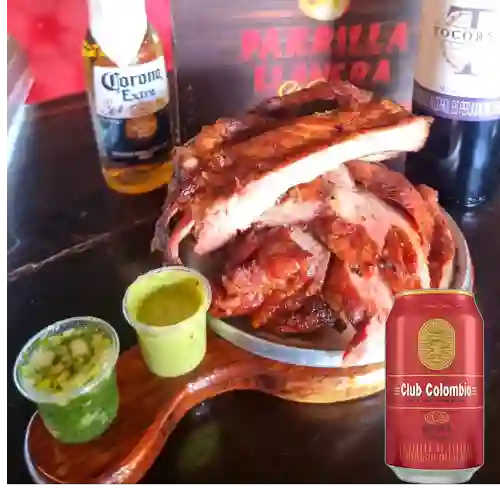 Combo Carne Llanera Súper Mixta Personal + Club Cola Roja Lata 330ml
