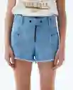 Short Mujer Azul Talla 4 359f002 Americanino