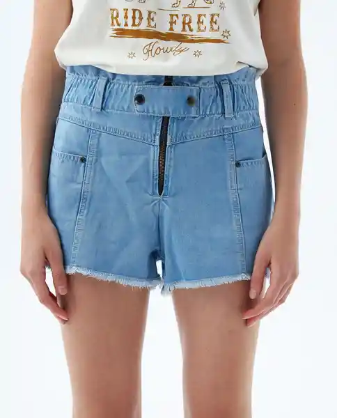Short Mujer Azul Talla 4 359f002 Americanino